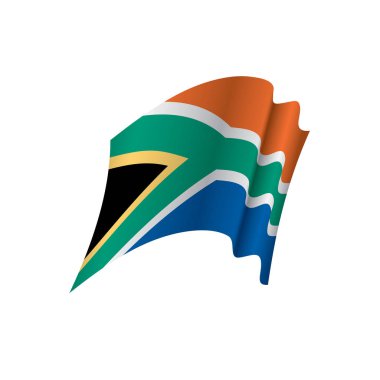 Güney Afrika bayrak, vektör çizim