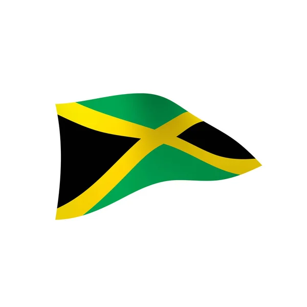 ジャマイカの旗ベクトルイラスト — ストックベクタ