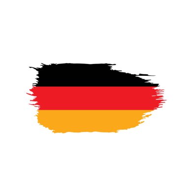 Almanya bayrağı, vektör illüstrasyonu