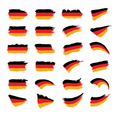 Almanya bayrağı, vektör illüstrasyonu