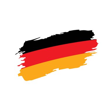 Almanya bayrağı, vektör illüstrasyonu