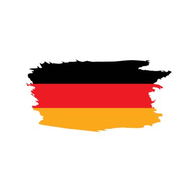 Almanya bayrağı, vektör illüstrasyonu