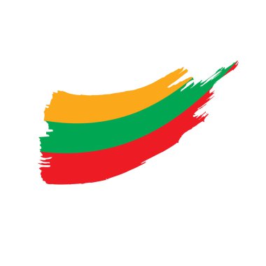 Litvanya bayrağı, vektör çizim