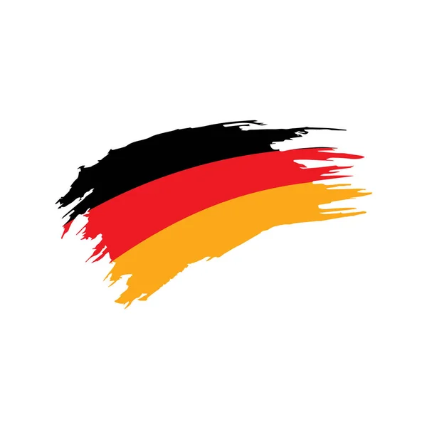 Bandera de Alemania, ilustración vectorial — Vector de stock