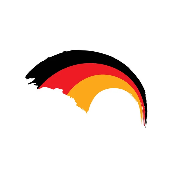 Bandera de Alemania, ilustración vectorial — Archivo Imágenes Vectoriales