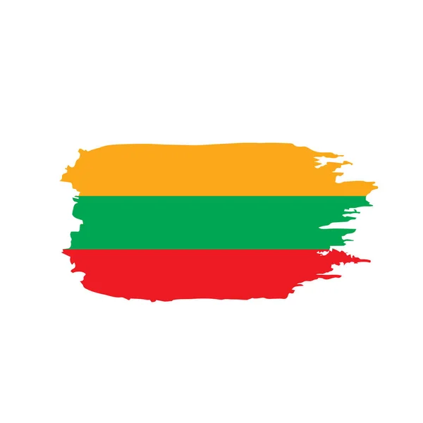 Lithuania flag, vector illustration — Stock Vector