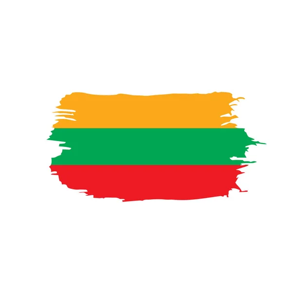 Lithuania flag, vector illustration — Stock Vector