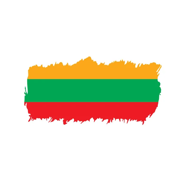 Litauens flagga, vektorillustration — Stock vektor