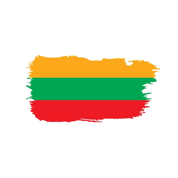 Lithuania flag, vector illustration — Stock Vector