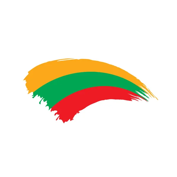 リトアニアの国旗、ベクトル イラスト — ストックベクタ