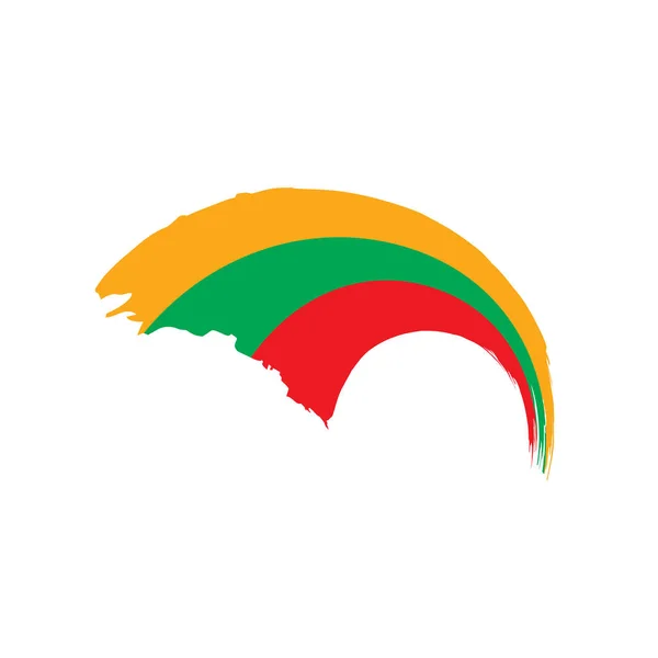 Lituania bandera, ilustración vectorial — Archivo Imágenes Vectoriales