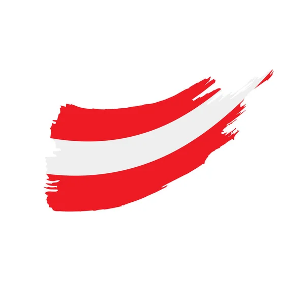 Austriacka flaga, ilustracja wektora — Wektor stockowy