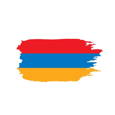 Ermenistan bayrağı, vektör illüstrasyonu