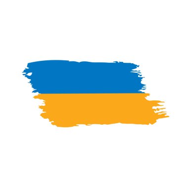 Ukrayna bayrağı, vektör çizim