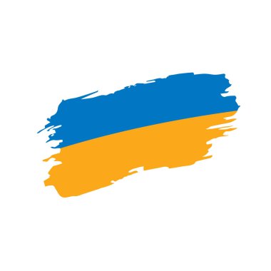 Ukrayna bayrağı, vektör çizim