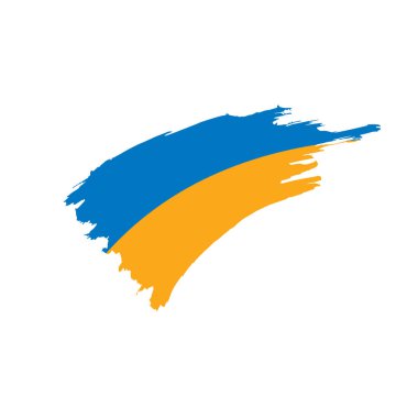 Ukrayna bayrağı, vektör çizim