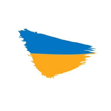 Ukrayna bayrağı, vektör çizim