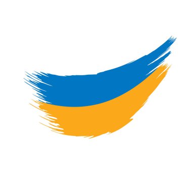 Ukrayna bayrağı, vektör çizim