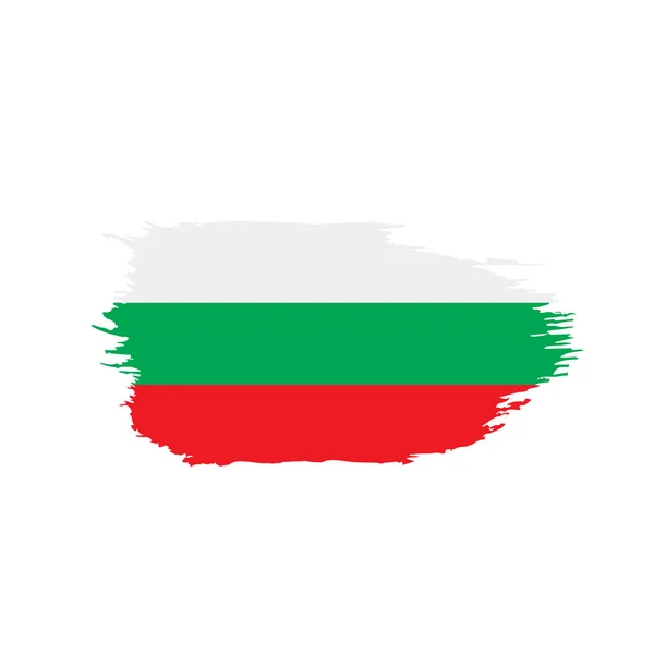 Bandera de Bulgaria, vector de ilustración — Vector de stock