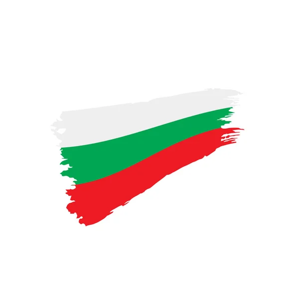 Bandera de Bulgaria, vector de ilustración — Vector de stock