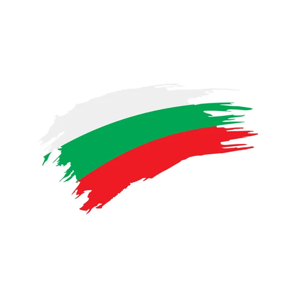 Bandera de Bulgaria, vector de ilustración — Archivo Imágenes Vectoriales