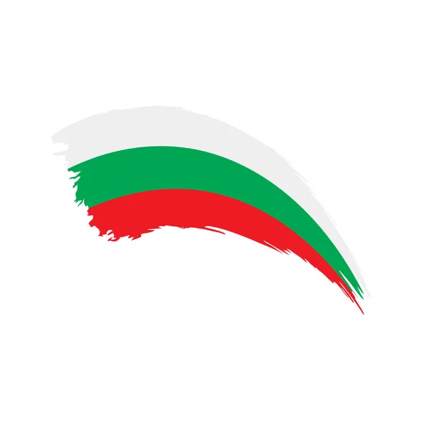 Drapeau Bulgarie, illustration vectorielle — Image vectorielle