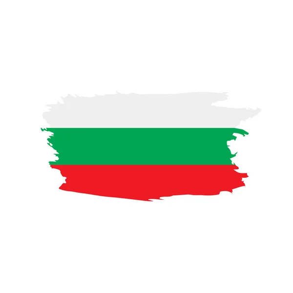 Bandera de Bulgaria, vector de ilustración — Vector de stock