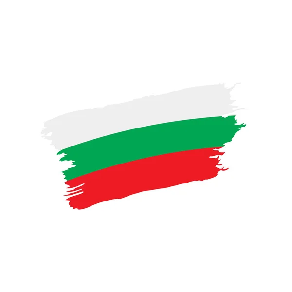 ブルガリアの国旗、ベクトル イラスト — ストックベクタ