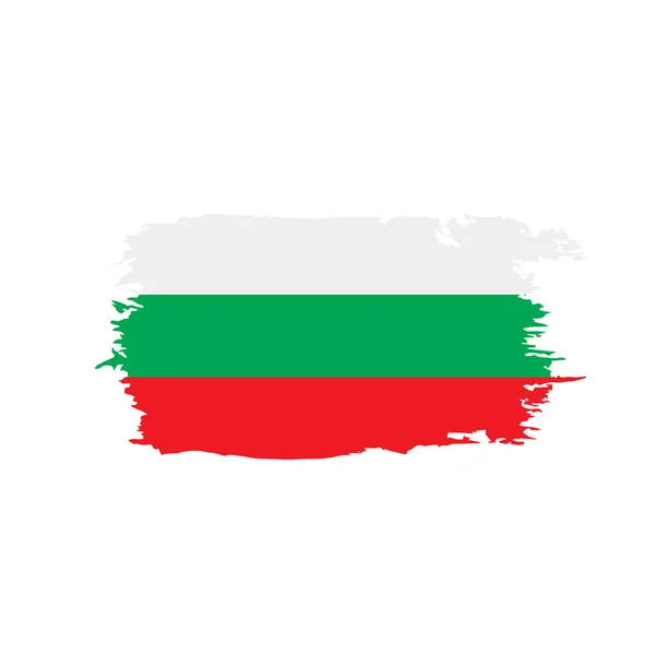 Bandera de Bulgaria, vector de ilustración — Vector de stock