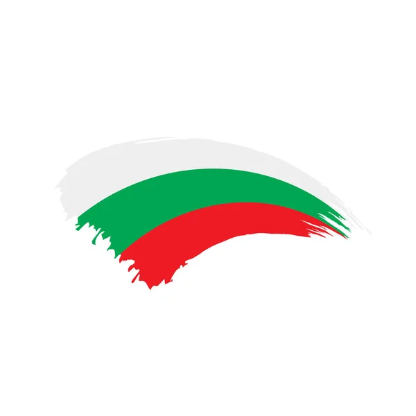 Drapeau Bulgarie, illustration vectorielle — Image vectorielle