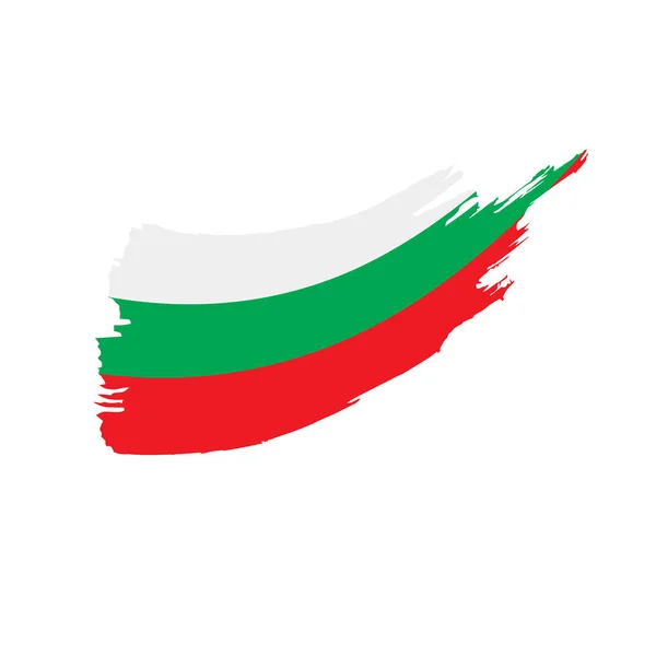 Bandera de Bulgaria, vector de ilustración — Vector de stock