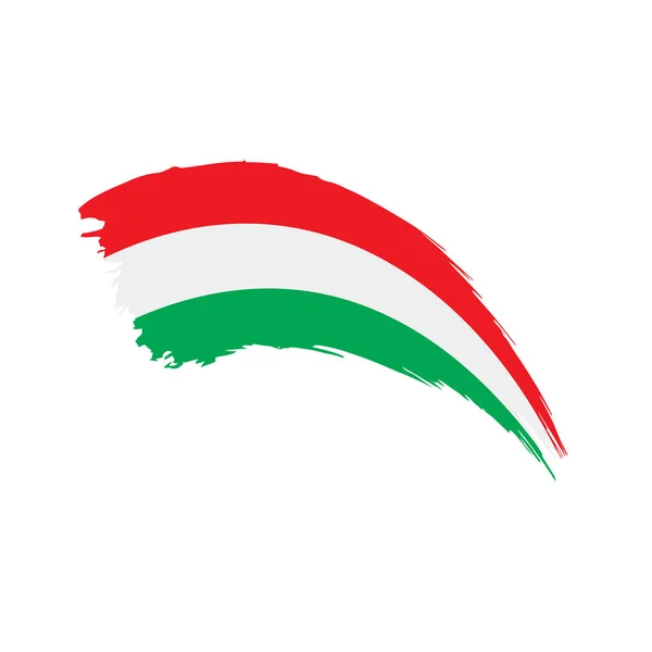 Ungern flagga, vektor illustration — Stock vektor