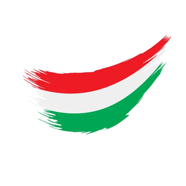 Ungheria bandiera, illustrazione vettoriale — Vettoriale Stock