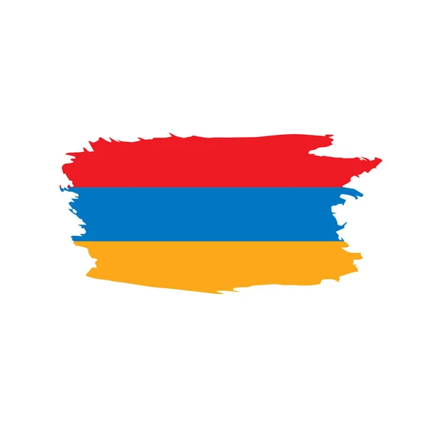 Bandera de Armenia, vector de ilustración — Vector de stock