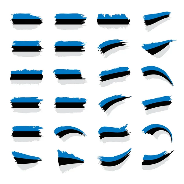 Vlajka Estonska, vektorové ilustrace — Stockový vektor