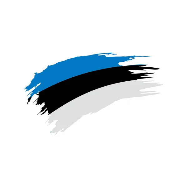 Estonia bandera, ilustración vectorial — Vector de stock