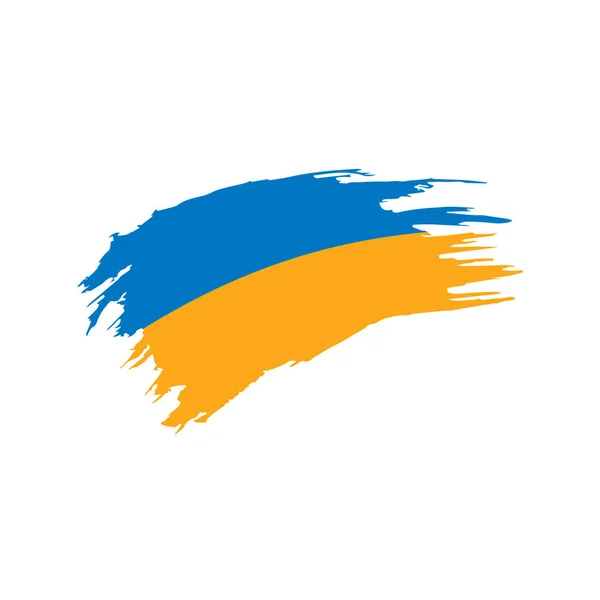 Ukrainische Flagge, Vektorillustration — Stockvektor