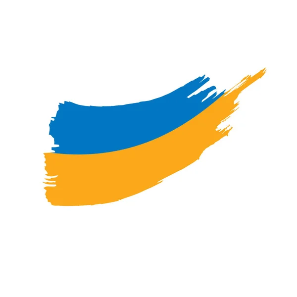 Ukrainische Flagge, Vektorillustration — Stockvektor