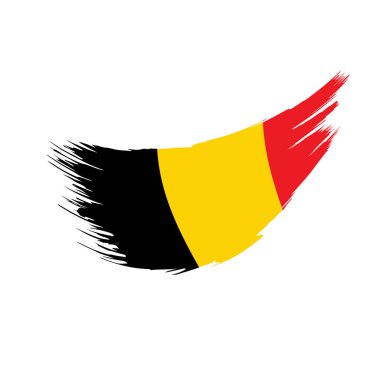 Belçika bayrağı, vektör illüstrasyonu