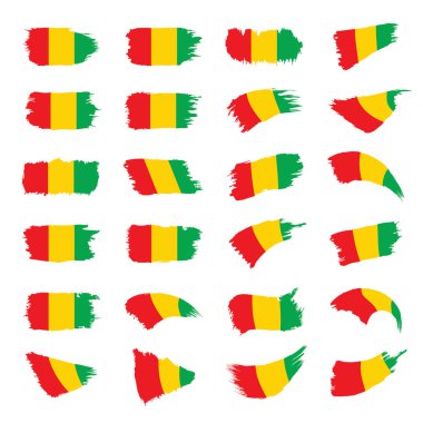 Gine bayrağı, vektör illüstrasyonu