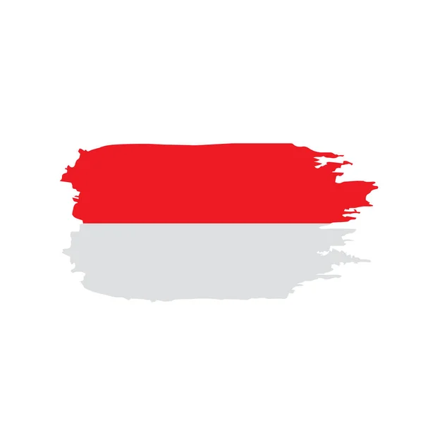 Vlag van Indonesië, vectorillustratie — Stockvector