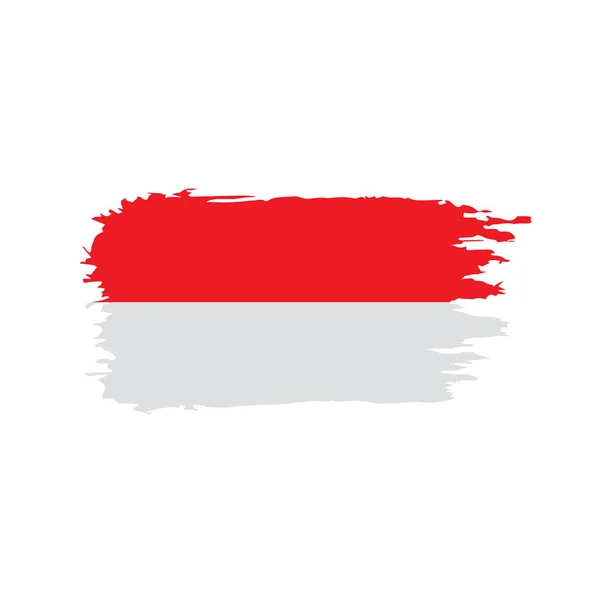 Indonézia zászló, vektoros illusztráció — Stock Vector