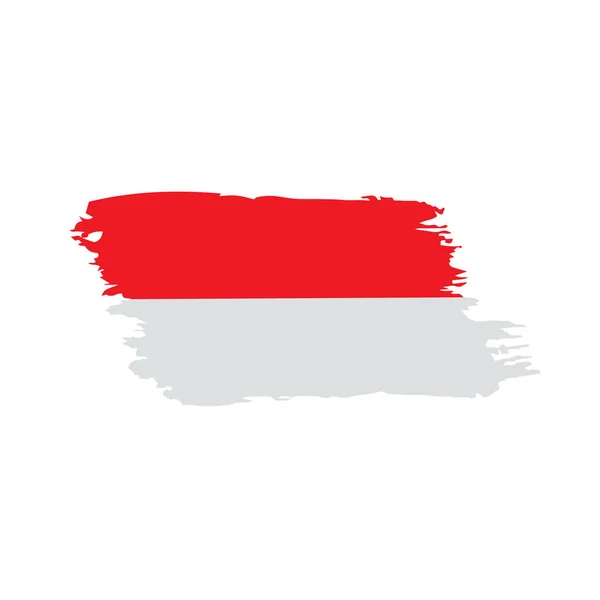 Vlajka Indonésie, vektorové ilustrace — Stockový vektor