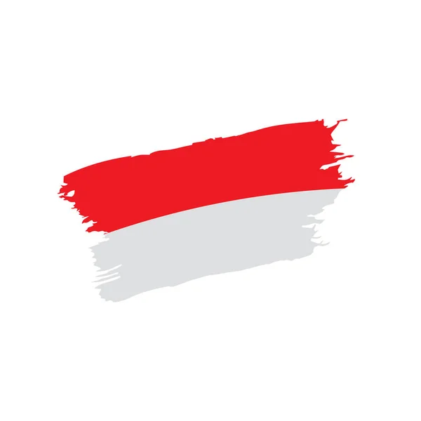 Endonezya bayrağı, vektör çizim — Stok Vektör
