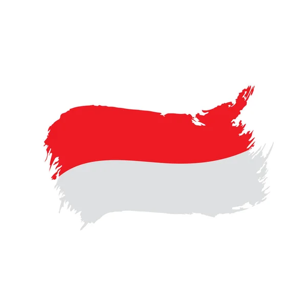 Bandera de Indonesia, ilustración vectorial — Vector de stock