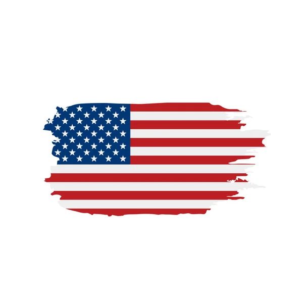 USA flagga isolerade — Stock vektor