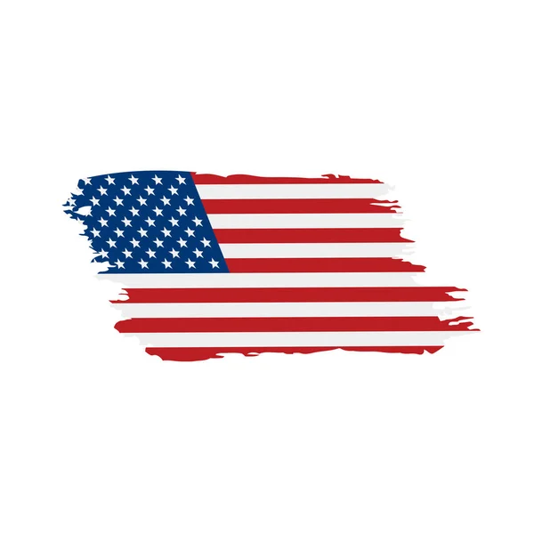 US-Flagge isoliert — Stockvektor