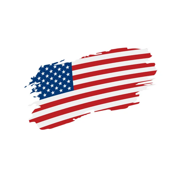 US-Flagge isoliert — Stockvektor