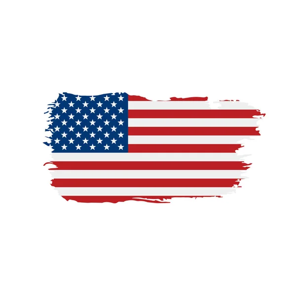 US-Flagge isoliert — Stockvektor