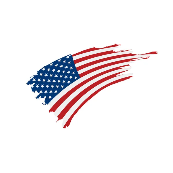 US-Flagge isoliert — Stockvektor